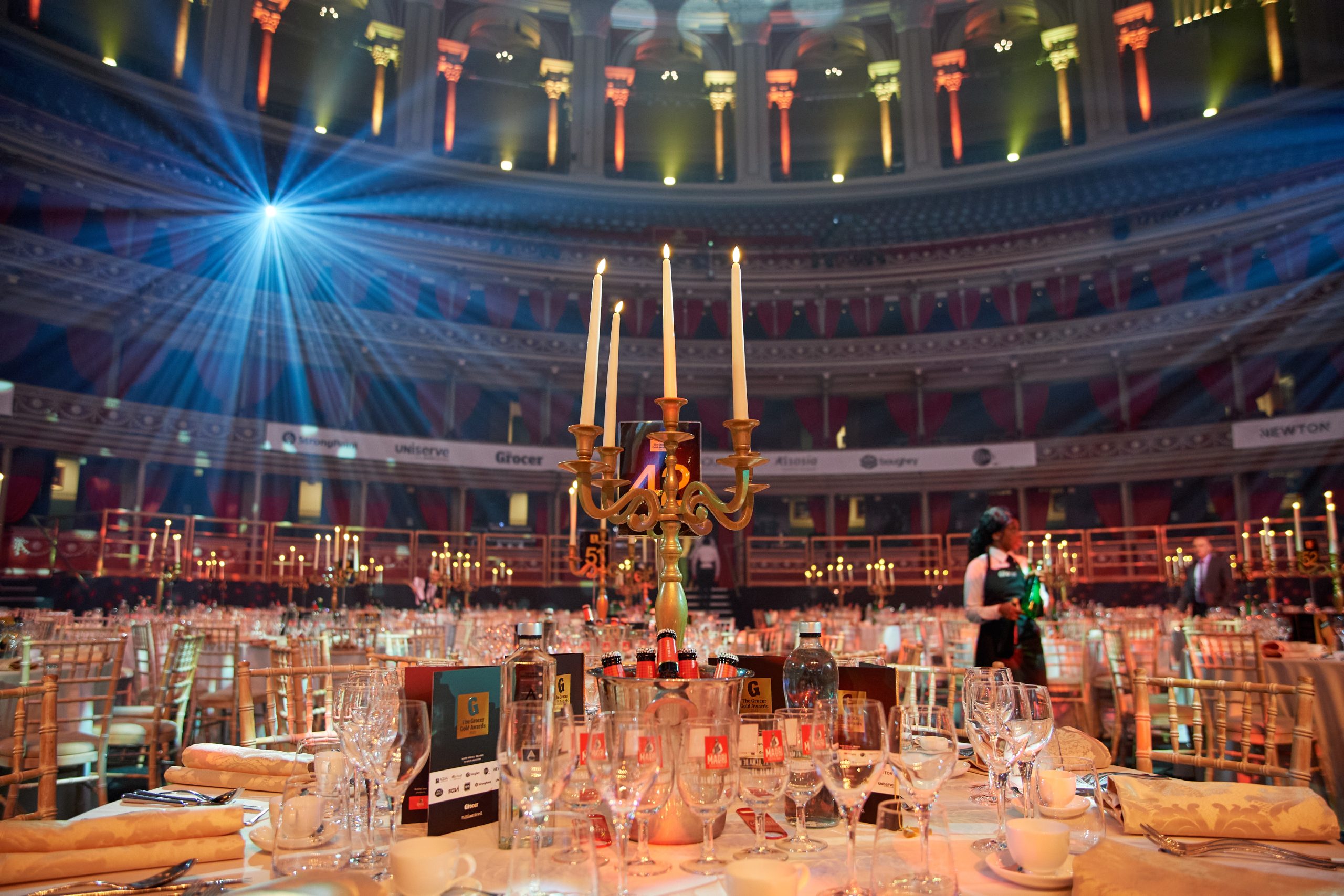 Grocer Awards 2 bedecked-hire-gold-candelabra